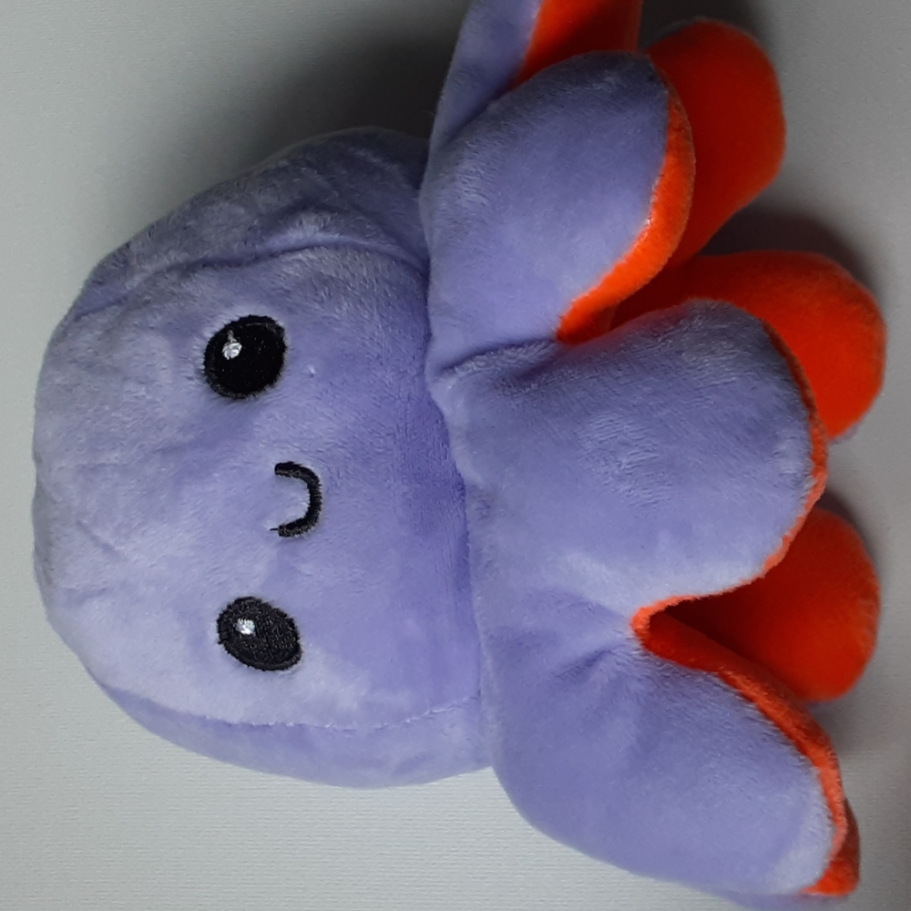 Flip octopus plush ornge to purple